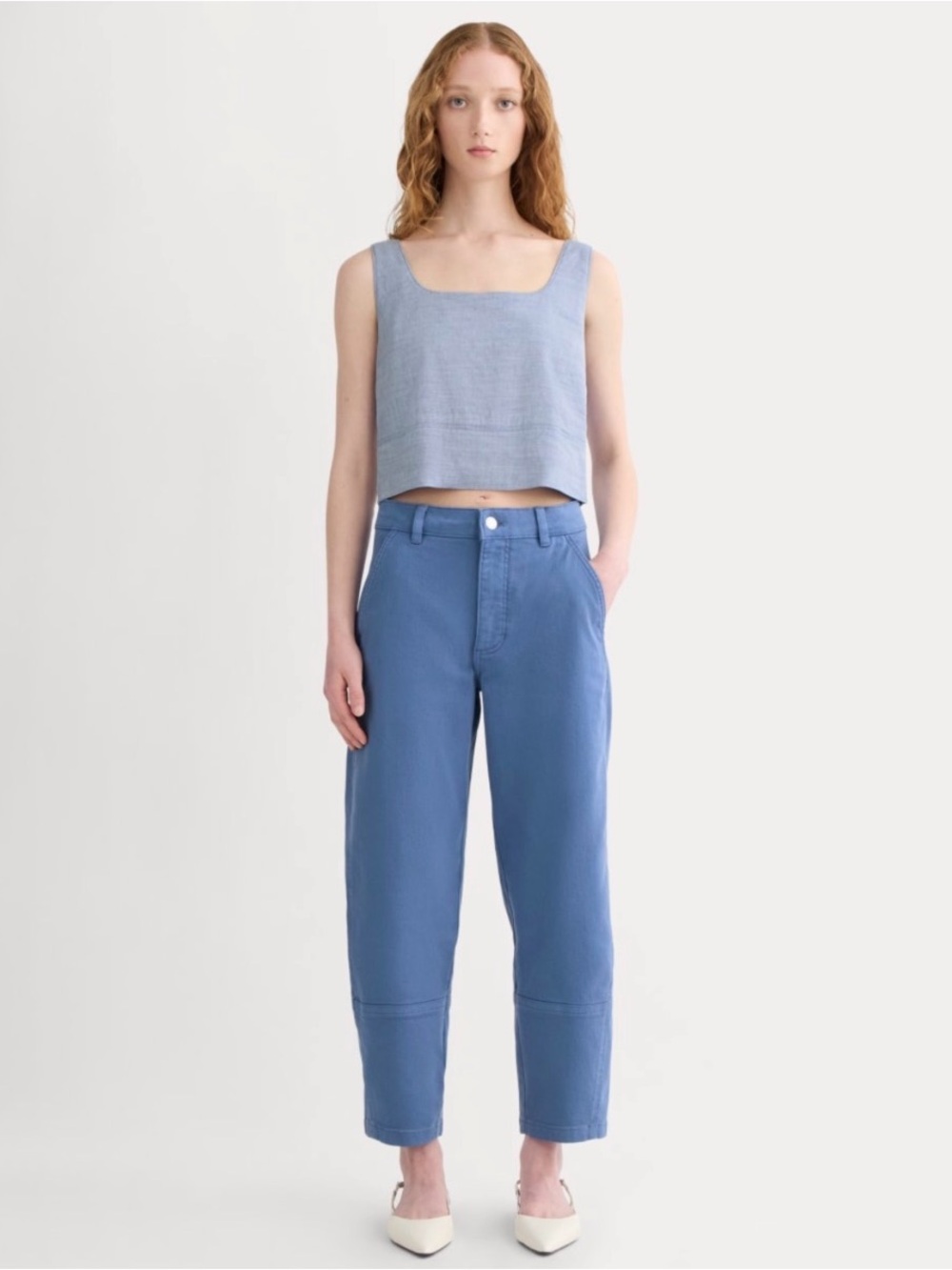 Everlane Utility Barrel Pant NWT | cornflower blue - Picture 3 of 7